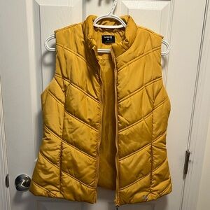 Hurley Bright Yellow Mustard Quilted Vest